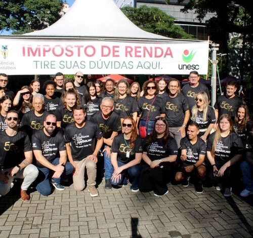 Ciências Contábeis da Unesc inicia projeto de Extensão Imposto de Renda na Praça