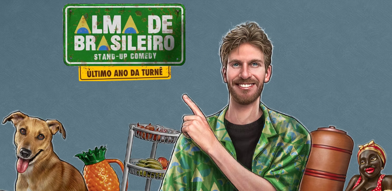 Alma de Brasileiro: Paul Cabannes apresenta stand-up em Criciúma