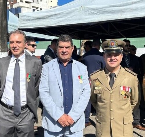 Presidente da Coopercocal é homenageado pela Polícia Militar