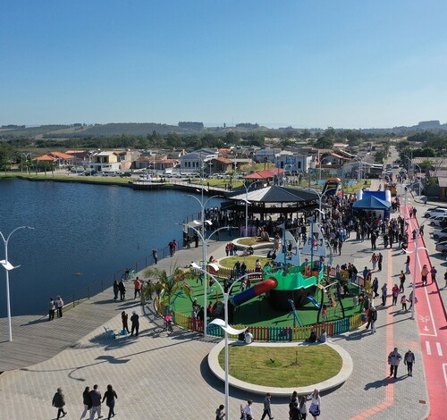 Revitalizada: Lagoa do Jacaré é opção de lazer em Balneário Rincão