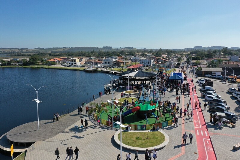 Revitalizada: Lagoa do Jacaré é opção de lazer em Balneário Rincão