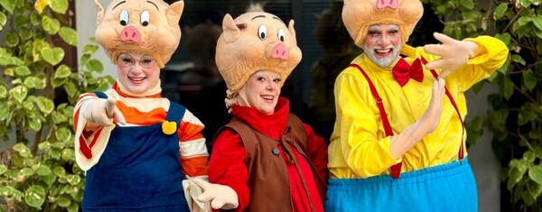 Domingo tem espetáculo gratuito ‘Os 3 Porquinhos’