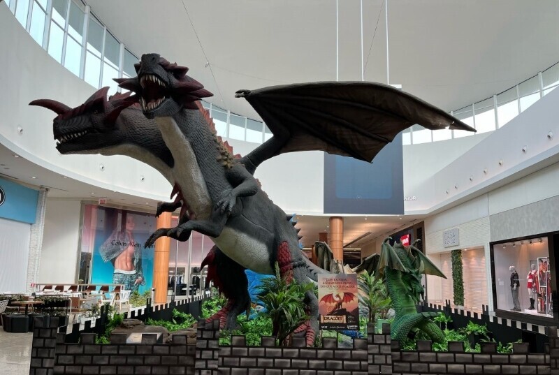 Exposição Internacional de Dragões no Nações Shopping