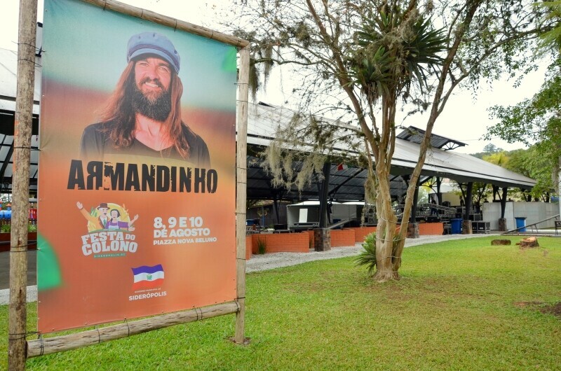 Show gratuito com Armandinho abre a Festa do Colono em Siderópolis nesta sexta-feira