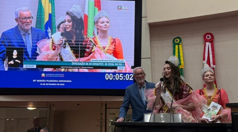 Cocalfest é apresentada em sessão solene na Alesc