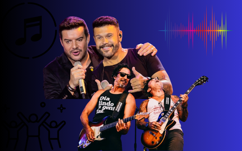 Show gratuito com Marcos & Belutti + Dazaranha neste domingo