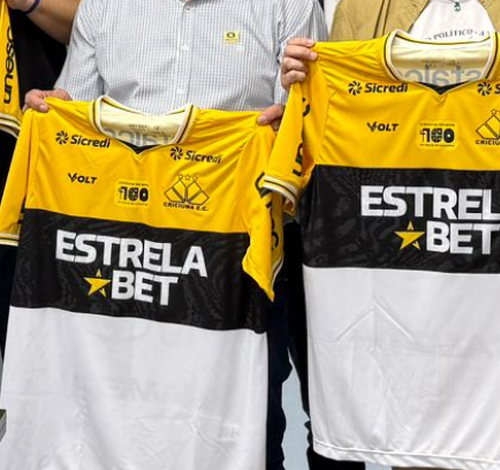 Camisa do Tigre ganha patch alusivo ao centenário de Criciúma