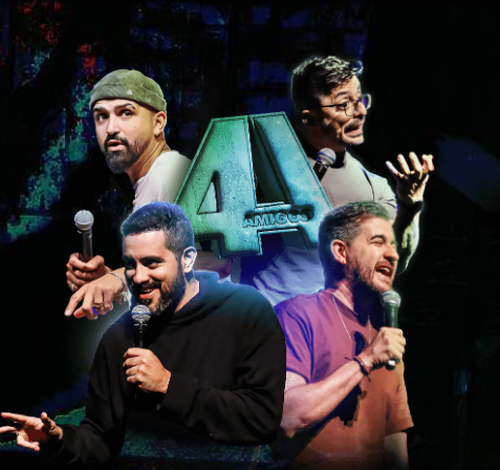 4 Amigos apresentam três sessões de stand-up em Criciúma neste sábado