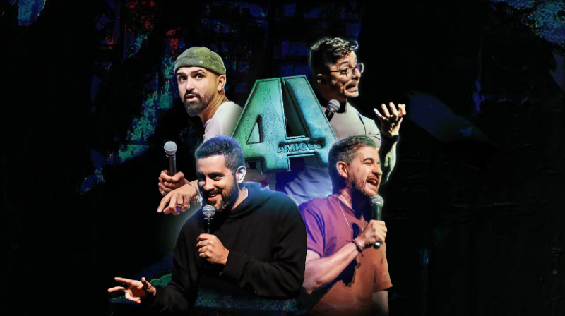 4 Amigos apresentam três sessões de stand-up em Criciúma neste sábado