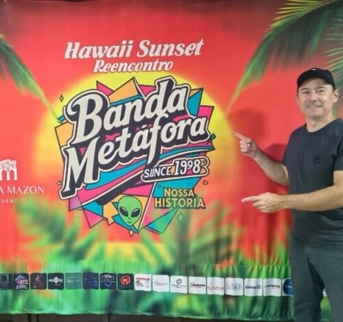 Hawaii Sunset Reencontro: Banda Metáfora celebra aniversário na Vigna Mazon