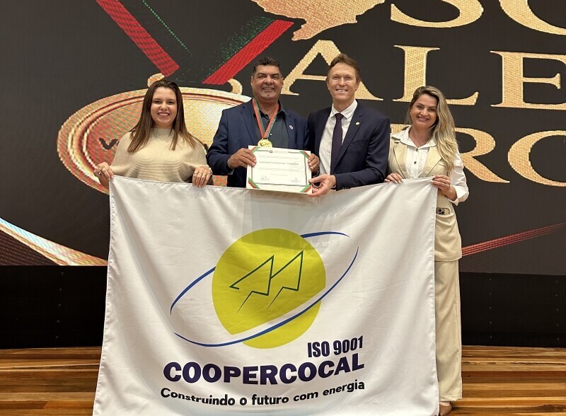 Homenagem na Alesc: Coopercocal recebe o Prêmio ‘SC Vale Ouro’ 