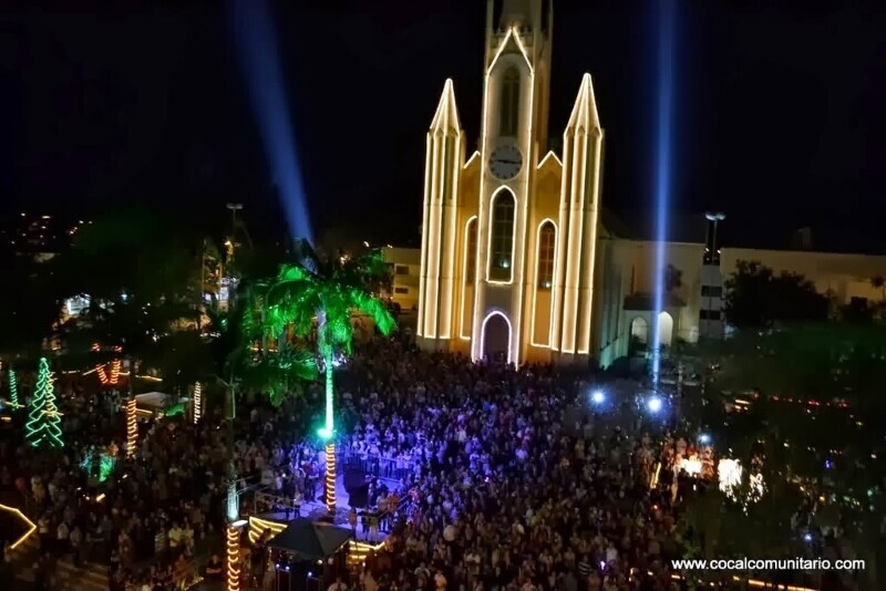 Magia do Natal invade Cocal do Sul com o 'Cocal Luz 2025'; confira programação