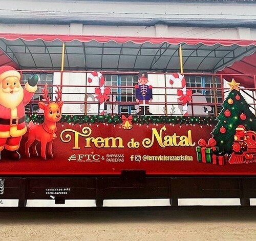 Trem de Natal leva magia às comunidades do Sul de Santa Catarina