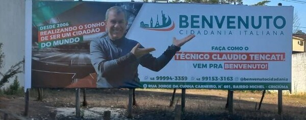 Tencati investe em dupla cidadania e vira garoto-propaganda