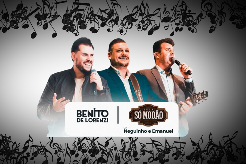 Içara celebra 64 anos com shows de Benito De Lorenzi e Neguinho & Emanuel