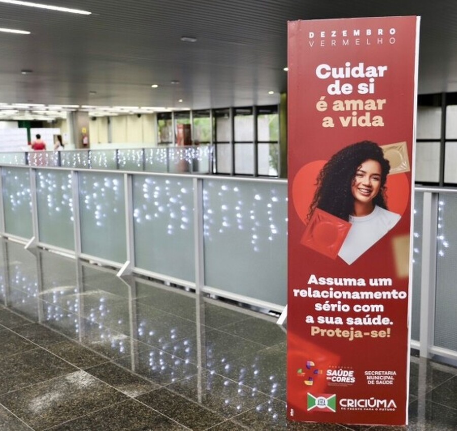Dezembro Vermelho e Laranja: Criciúma intensifica ações de prevenção às ISTs e ao câncer de pele