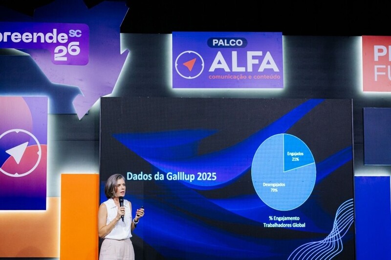 Empreende SC 2026: Palco Alfa reúne lideranças para debater cultura, liderança e comunicação nas empresas