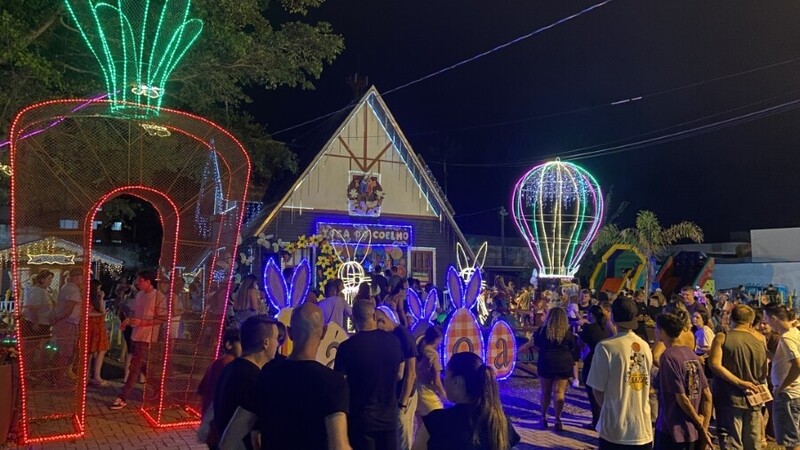 Morro da Fumaça vive clima de Páscoa com abertura da Toca do Coelho