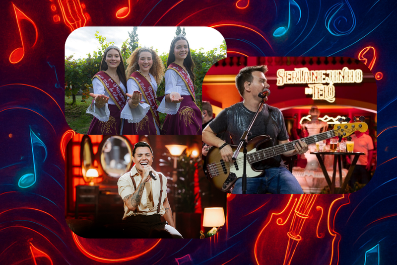 Shows gratuitos com Michel Teló e Felipe Araújo na Festa do Colono