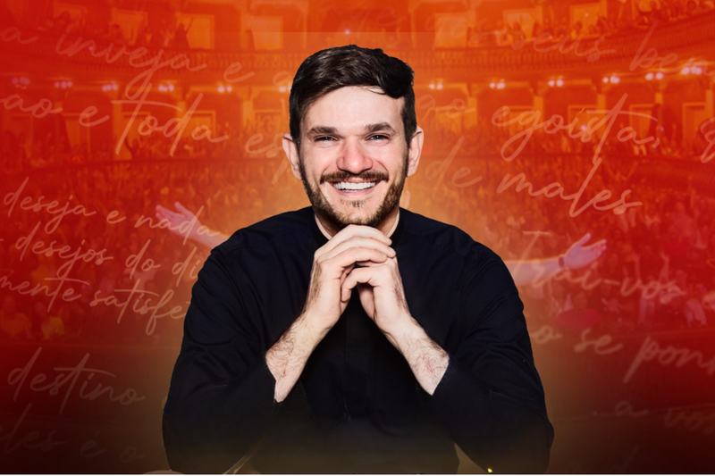 Padre Patrick apresenta espetáculo 'Pecado é Não Rir' em Criciúma