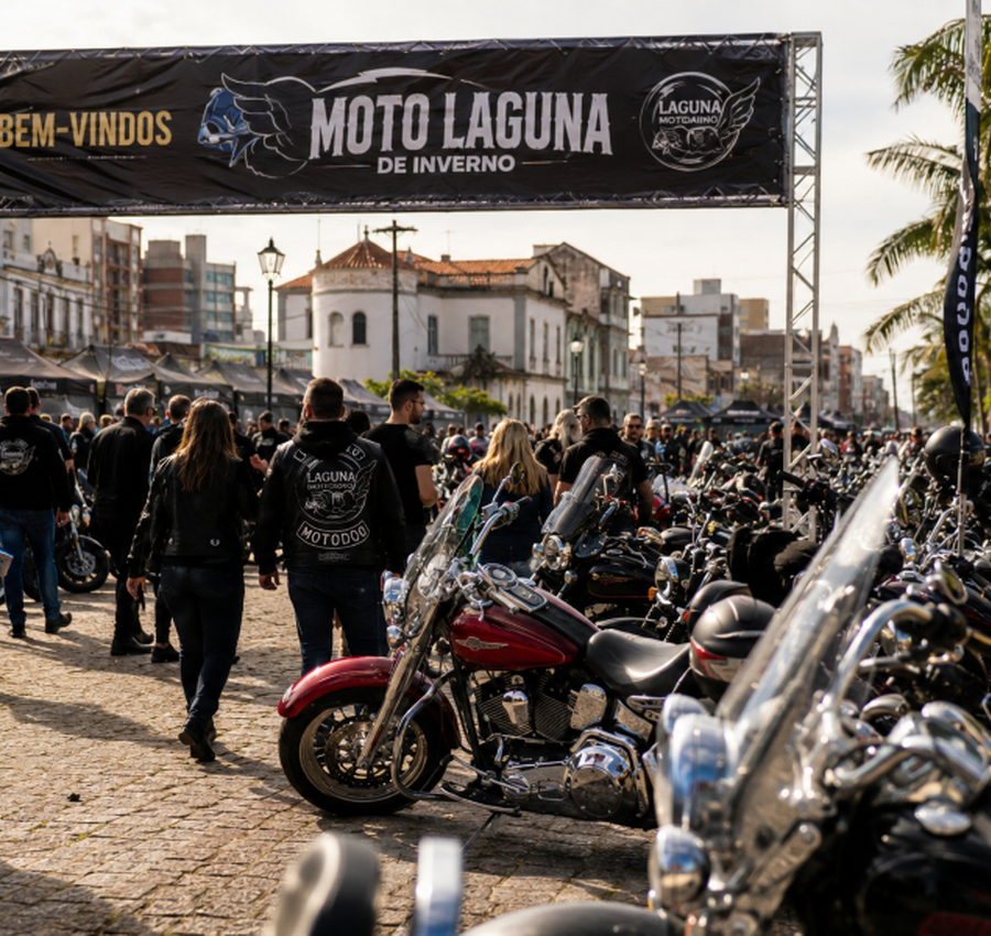 Moto Laguna de Inverno 2026: Centro Histórico será palco de um dos maiores encontros de motociclistas do Sul de SC
