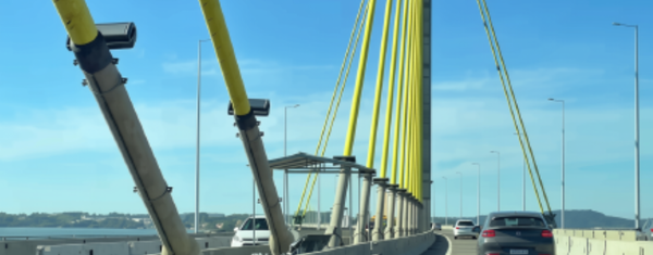 BR-101 em Laguna: circulação de veículos é liberada na Ponte Anita Garibaldi