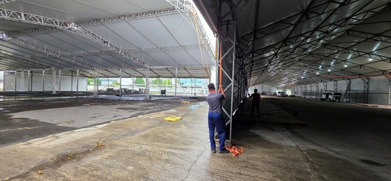 AgroPonte 2026 entra na reta final de montagem; confira horários, ingressos e estacionamento