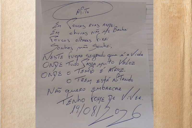 Poesia diária: ''Apito'' reflete sobre a passagem do tempo e a vontade de viver