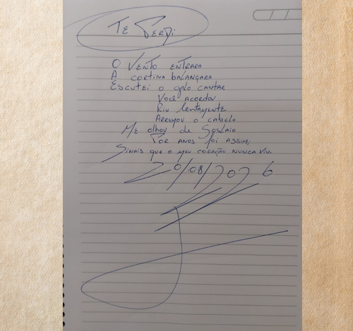 Poesia diária: ''Te Desejo'' resgata memórias, afetos e sinais do coração  