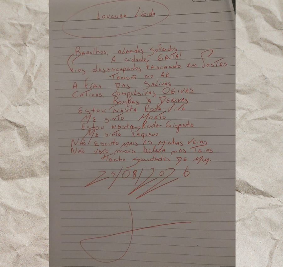 Poesia Diária: Marcello Zapelini da Rosa apresenta ''Loucura Lúcida''