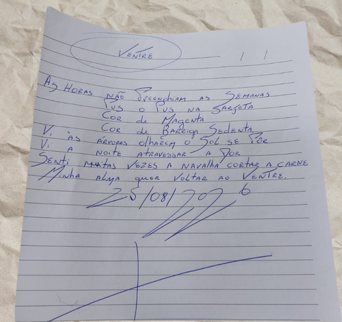 Poesia Diária: “Ventre” apresenta versos sobre dor, memória e desejo de retorno