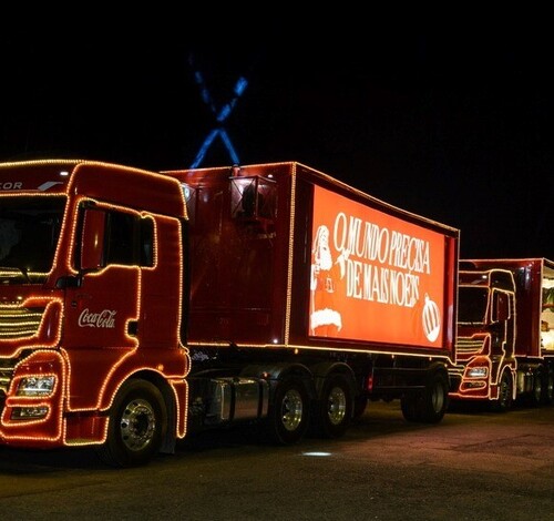 Caravana de Natal da Coca Cola em Tubarão e Criciúma
