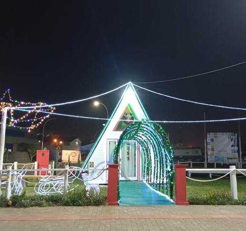  Chegada do Papai Noel em dose dupla no Balneário Rincão