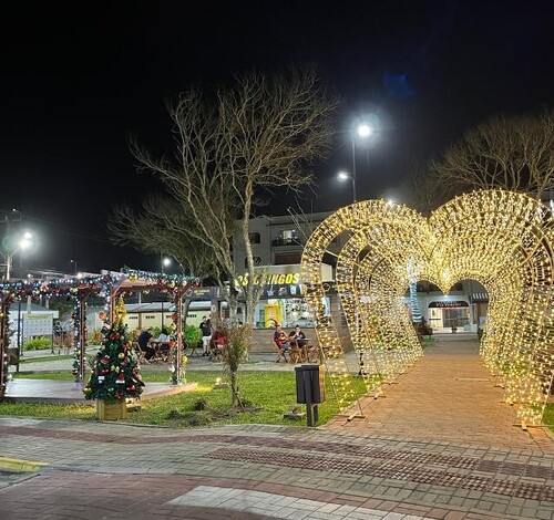 Chegada do Papai Noel em Balneário Arroio do Silva