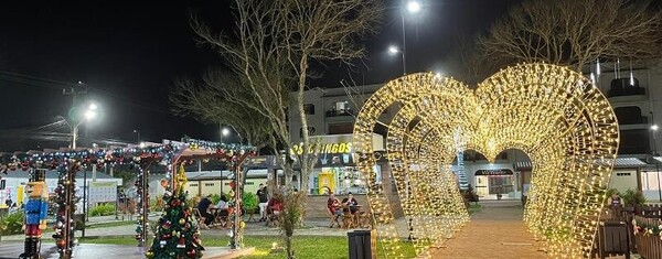 Chegada do Papai Noel em Balneário Arroio do Silva