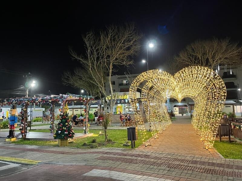 Chegada do Papai Noel em Balneário Arroio do Silva