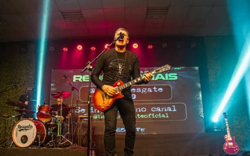 Vocalista da Banda Resgate em Criciúma