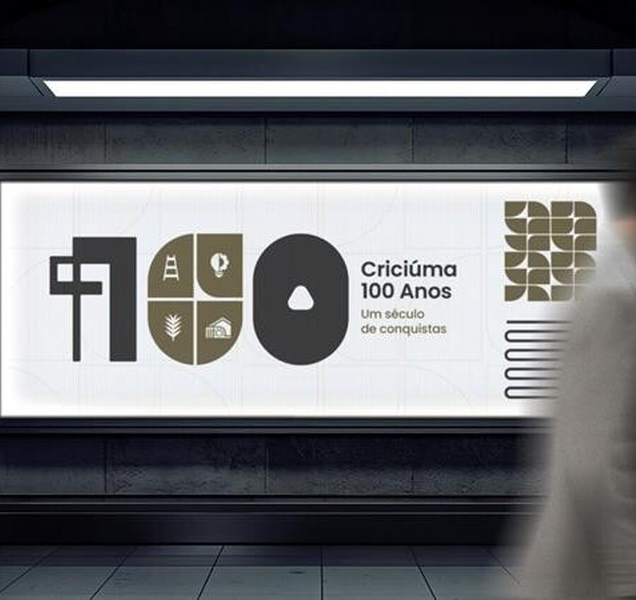 Prefeitura divulga selo comemorativo e logo do Centenário de Criciúma