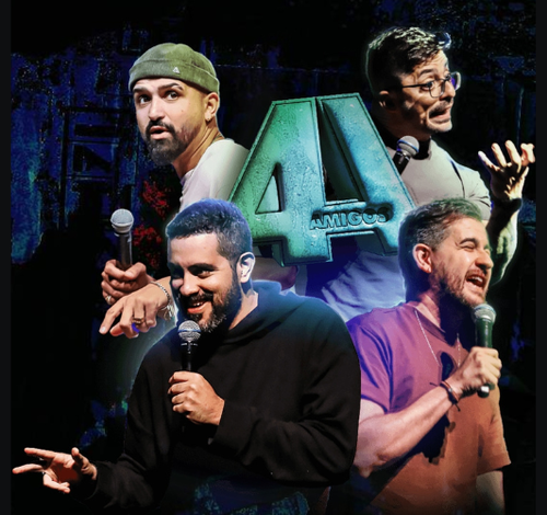 Stand-up comedy: '4 Amigos' faz turnê de shows em Santa Catarina