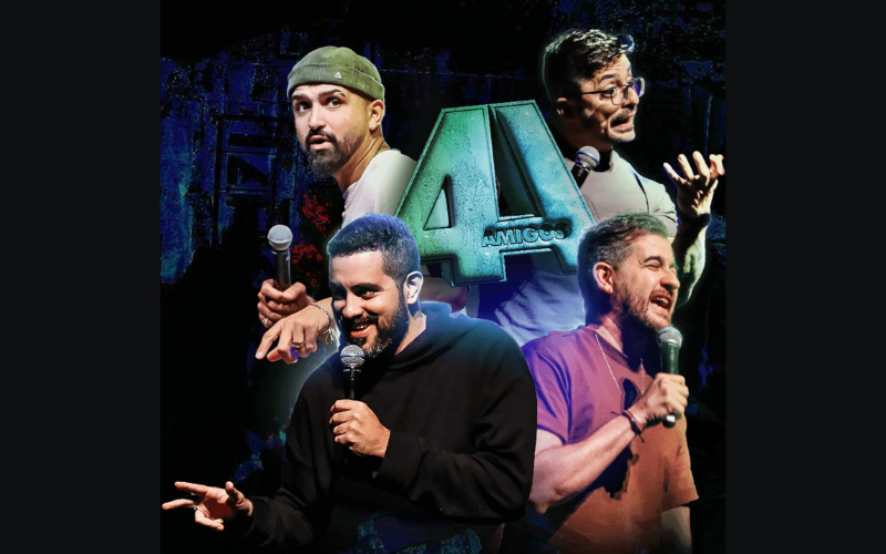 Stand-up comedy: '4 Amigos' faz turnê de shows em Santa Catarina