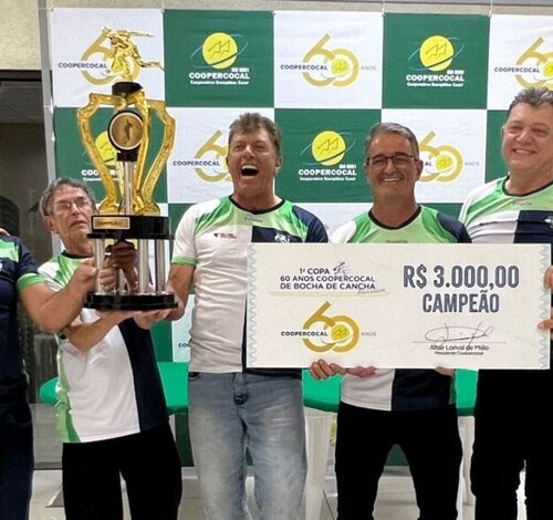 50tões fatura Copa Coopercocal de Bocha