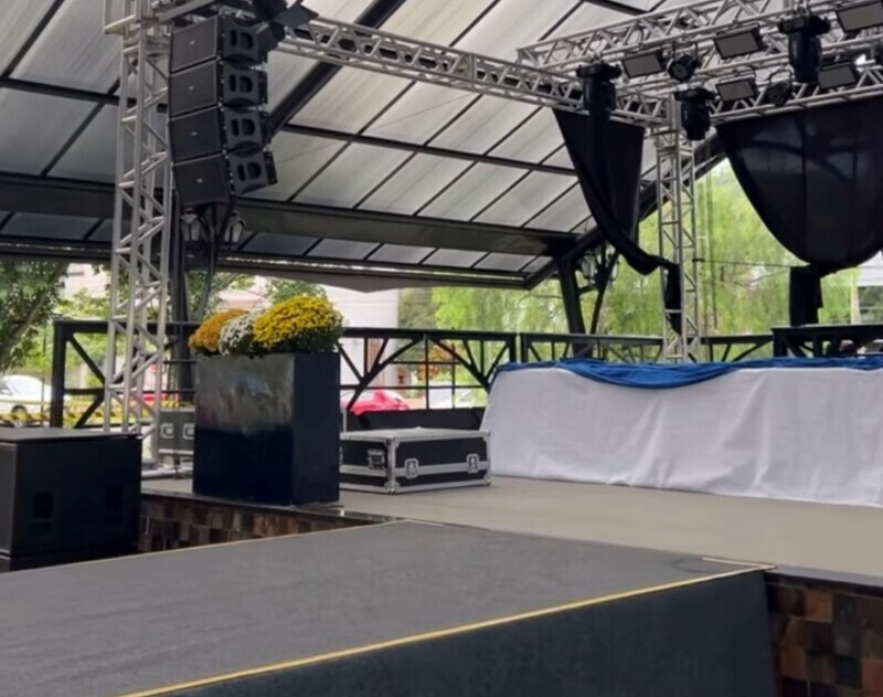 Léo Marques e os Guri na escolha da Corte da Festa do Colono de Siderópolis